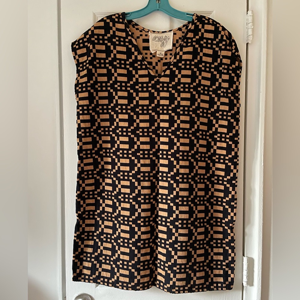 Ace&Jig Olive Shift Dress in Walnut